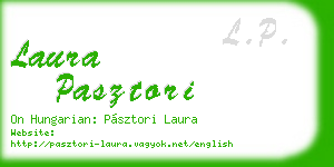 laura pasztori business card
